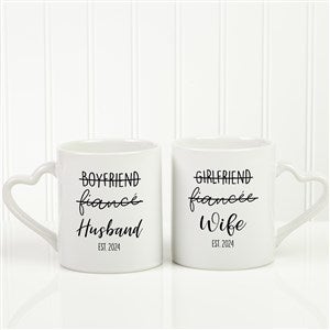 The Relationship Status Personalized Husband & Wife Mug Set