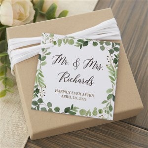 Laurels of Love Personalized Wedding Favor Tags - 1 set of 20