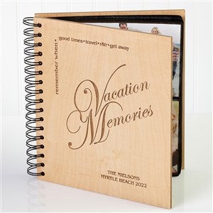 Personalized Engraved Vacation Photo Album