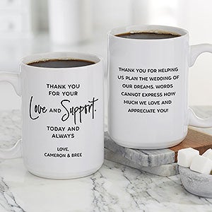 Loving Parents Personalized Coffee Mug - 15 oz White