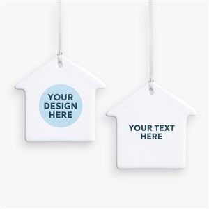 Personalized Logo Double Sided House Ornament - 26561