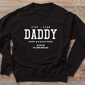 Five Star Dad Personalized Hanes ComfortWash Sweatshirt