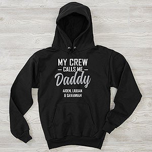 My Squad Calls Me Dad Personalized Hanes Hooded Sweatshirt