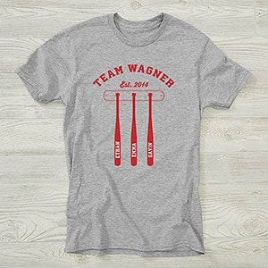 Dad's All-Stars Personalized Hanes T-Shirt