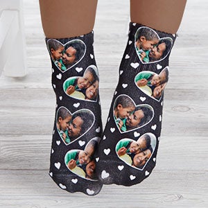 My Valentine Personalized Toddler Photo Socks