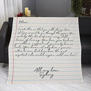 Letter To Mom Personalized Blankets For Mom - 26699