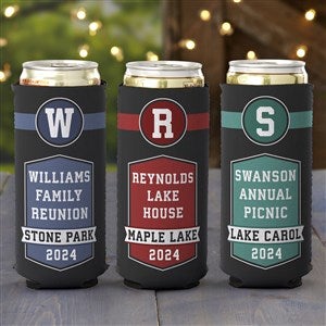 Family Reunion Personalized Slim Can Coolers