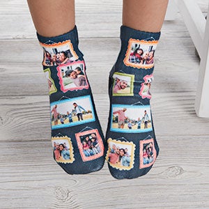 Framed Photo Personalized Toddler Photo Socks