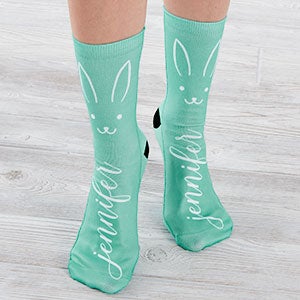 Mama Bunny Personalized Easter Socks