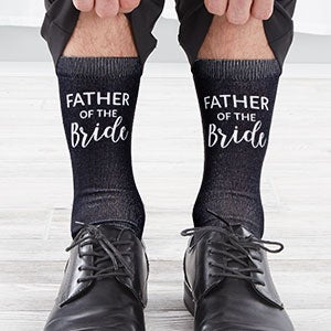 Father Of The Bride Personalized Wedding Socks - #26886