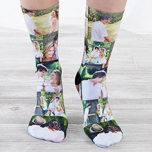 Romantic Photo Collage Personalized Photo Socks