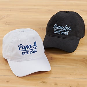 Established Grandpa Personalized Baseball Cap - 27098