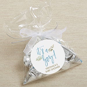 Ready To Pop Baby Boy Personalized Baby Shower Stickers