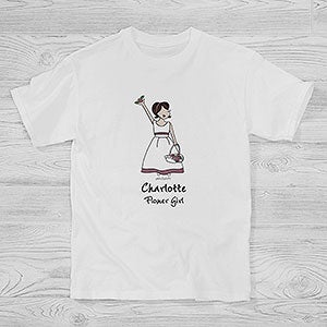 Personalized Flower Girl Kids T-Shirt by philoSophie's