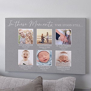 Moments In Time Personalized 6 Photo Canvas Print - 24x36