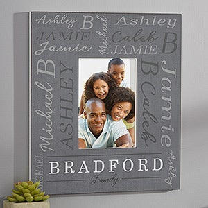 Loving Family Personalized Wall Frame - Vertical
