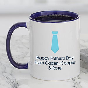 Choose Your Icon For Him Personalized Coffee Mug 11oz Blue