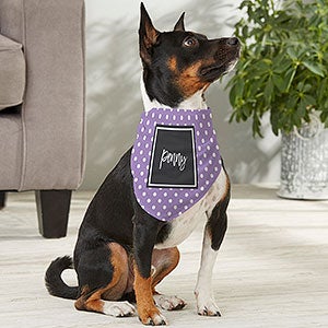 Pattern Play Personalized Dog Bandana - Medium