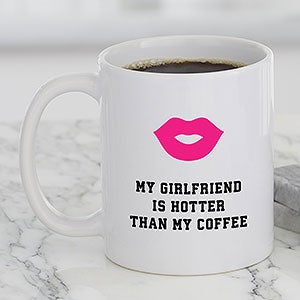 Valentine's Day Icon Personalized Coffee Mug 11 oz White