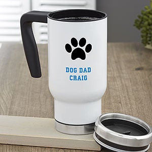 Pet Icon Personalized 14 oz Commuter Travel Mug