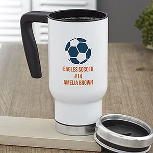 Sports Icon Personalized 14 oz Commuter Travel Mug