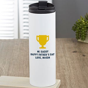 Choose Your Icon For Him Personalized 16 oz Travel Tumbler