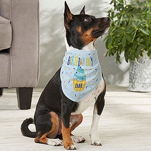 Dog's Birthday Personalized Dog Bandana - Medium