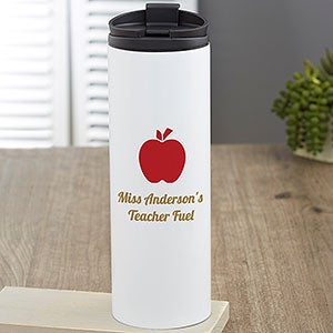 Teacher Icon Personalized 16 oz Travel Tumbler