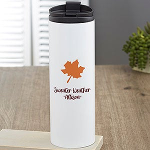 Fall Icon Personalized 16 oz Travel Tumbler