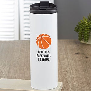 Sports Icon Personalized 16 oz Travel Tumbler