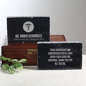 Caduceus Medical Professional Engraved Marble Keepsake