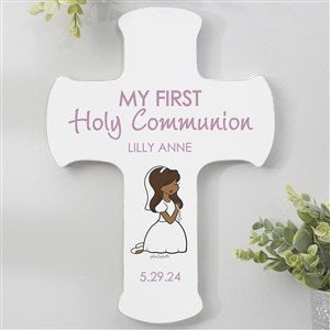 Personalized First Communion Girl Cross - 8x12