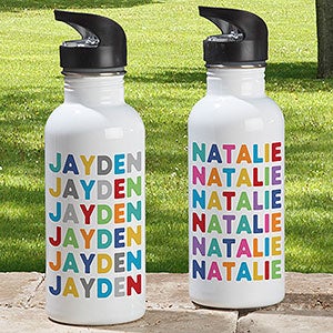 Vibrant Name Personalized 20 oz. Water Bottle-27417