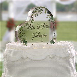 Laurels of Love Personalized Wedding Cake Topper - Unique Wedding & Anniversary Gifts - #27435