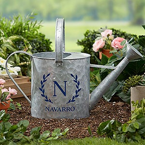Laurel Initial Personalized Watering Can