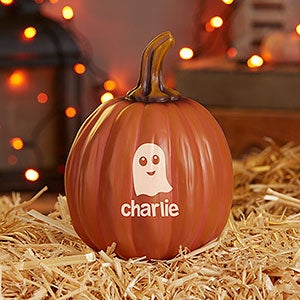 Halloween Characters Personalized Pumpkins - Small Orange