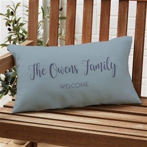 State Pride Personalized Lumbar Outdoor Throw Pillow - 12x22