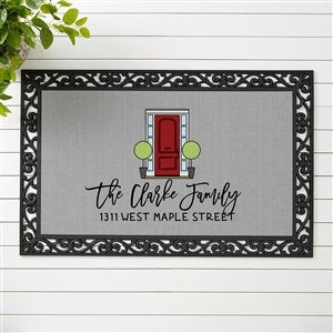 Front Door Welcome Personalized Doormat - 20x35