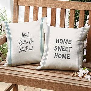 Farmhouse Expressions Personalized Outdoor Throw Pillow - 16x16