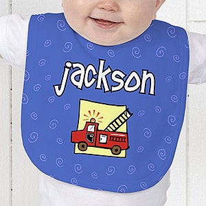 Personalized Baby Bib - He's All Boy