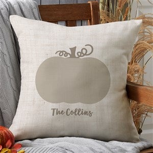 Hello Pumpkin Personalized Outdoor Throw Pillow - 20x20