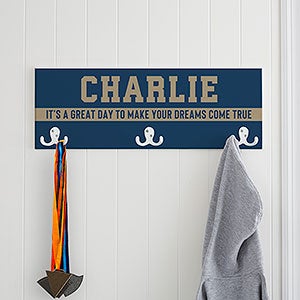 Color Medley Personalized Medal Display Rack for Boys