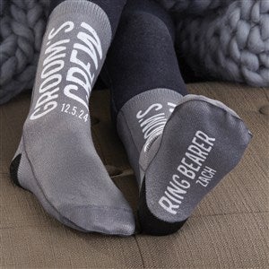 Groom's Crew Personalized Wedding Kids Socks