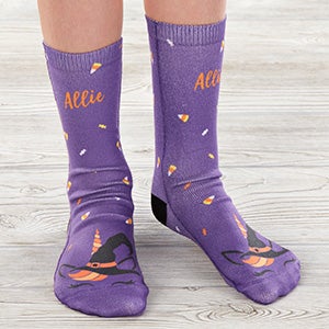Sweet & Spooky Personalized Halloween Kids Socks