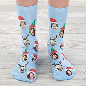 Holiday Photo Character Personalized Kids Socks