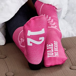 Softball Personalized Kids Socks