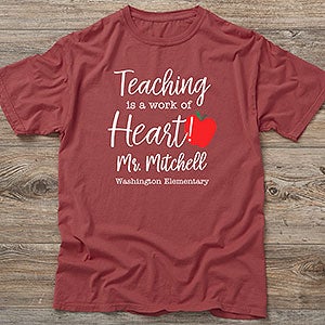 Inspiring Teacher Personalized Hanes ComfortWash T-Shirt