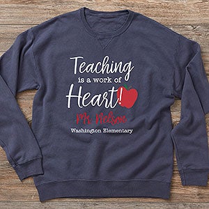Inspiring Teacher Personalized Hanes ComfortWash Sweatshirt
