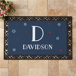 Stars & Stripes Personalized Doormat - 20x35