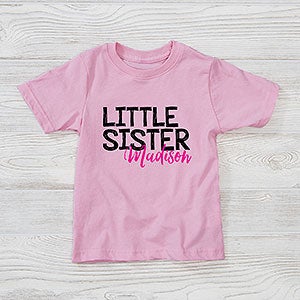 Big Sister Little Sister Personalized Toddler T-Shirts